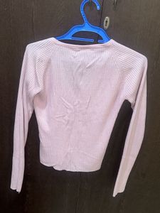 Pink Cardigan Sweater