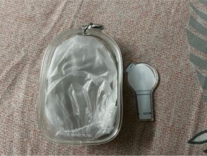 Bts official pouch and light stick miniature