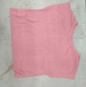 Women Polyester Pink Top