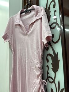 Cute Pink Polo Mini Dress