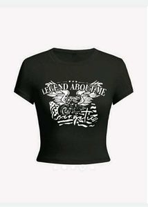 savana graphic printed crop tee