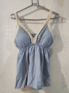 Cute Lace Trim Tank Top