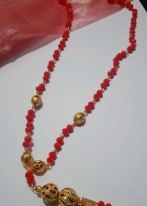 red beads dokiya long chain