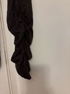 Brown Ruched Leggings