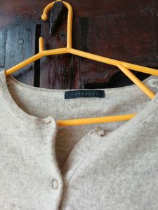 Khaki Cardigan Sweater
