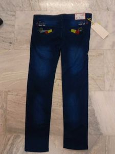 Navy Blue Denim Jeans