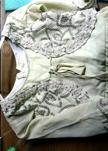 Elegant Green Dress with Jacket