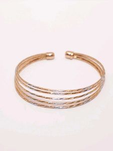 18k Gold Multi-Row Cuff Bracelet