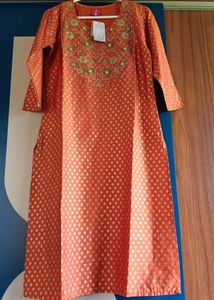 Womens Orange Kurta