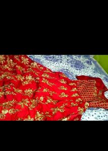 Red Embroidered ethnic gowns