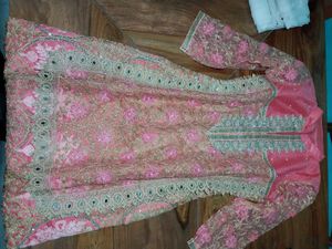 Rose Pink Embellished Ethnic Kurta/suit
