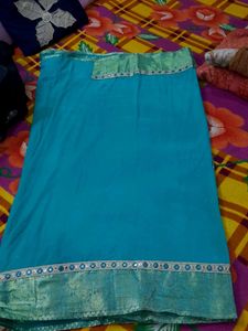 Self Design Party Saree In Chiffon