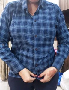 BIG SALE  Checked Blue Shirt
