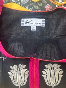 Beautiful Chanderi Silk Anarkali Kurti With Dupatt
