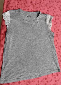 Insense Grey Cotton Nightsuit Capri Set