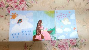 Set of 3 Original Hand-Paintings