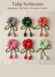Tulip Scrunchies - Handmade Comfort