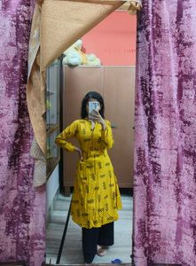 Mustard Kurta