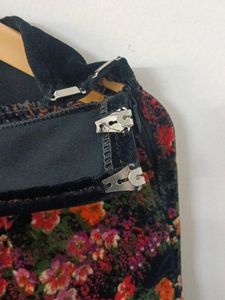 Indo Western Long Floral Print Skirt