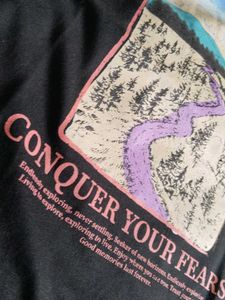Black Graphic Print T-Shirt