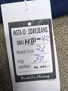 H@42 Size-26 (Sale) Latest Ladies high waist Jeans