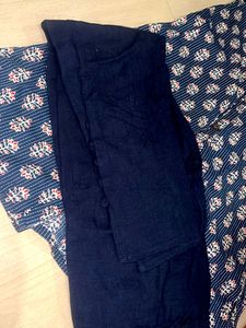 Elegant Floral Print Kurta Set