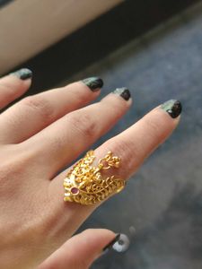 Traditional Golden Temple Ring