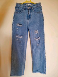 Light Blue Ripped Jeans