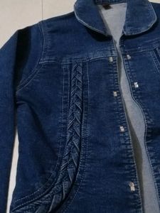 Denim Braided Design Jacket&gt;3
