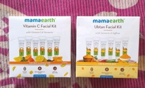 mama earth Vitamin C & Ubtan Facial Kit Pack Of 2