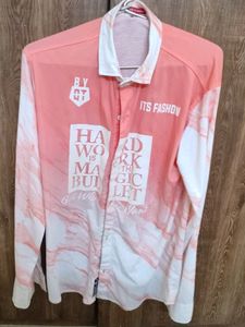 Peach-white Boys T-shirt