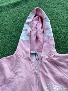 Pink Zip-Up Hoodie