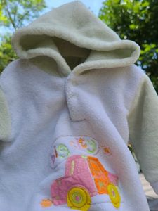 Vintage &#34;Big City&#34; Terry Cloth Baby Onesie