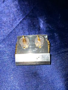 Vintage Blue Gem Earrings