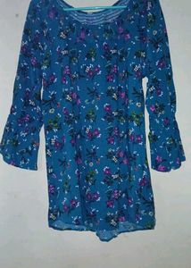 Flower Printed Free Sized Top!
