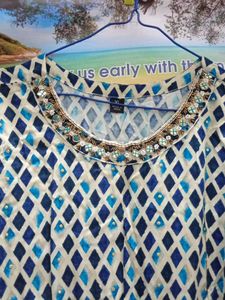 Diamond Print Maxi Dress
