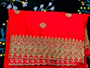 Heavy Work Designer Saree..Bought From Botique.