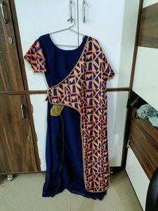 Elegant Blue Printed Kurta