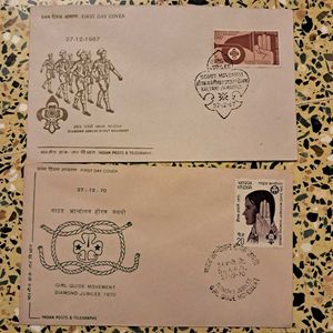 2 1960s FirstDayCovers : Scout & Guides