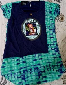 Blue And Green Top