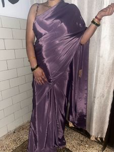 Silky Purple Saree