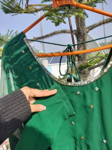 Green beautiful ethnic dress