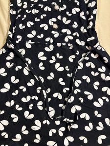 Cute Black &amp; White Print Dress