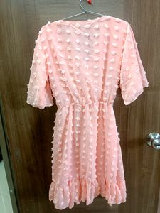 Preety Peach One Piece Dress Size M To L.