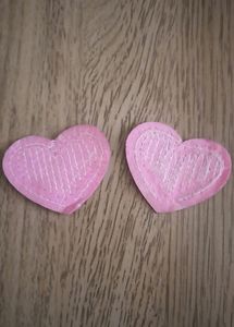 Applique/Patch Of A Sequin Heart Pair
