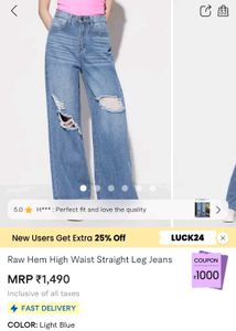SAVANA blue Ripped Jeans