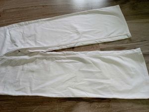 Combo Of Off White High Waisted Jeans &amp; Earrings