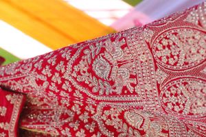 Bridal Lehenga With Jewellery