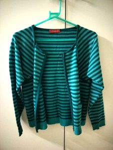 Blue Striped Sweater