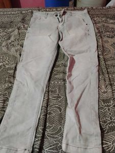 Casual Grey Denim Pants